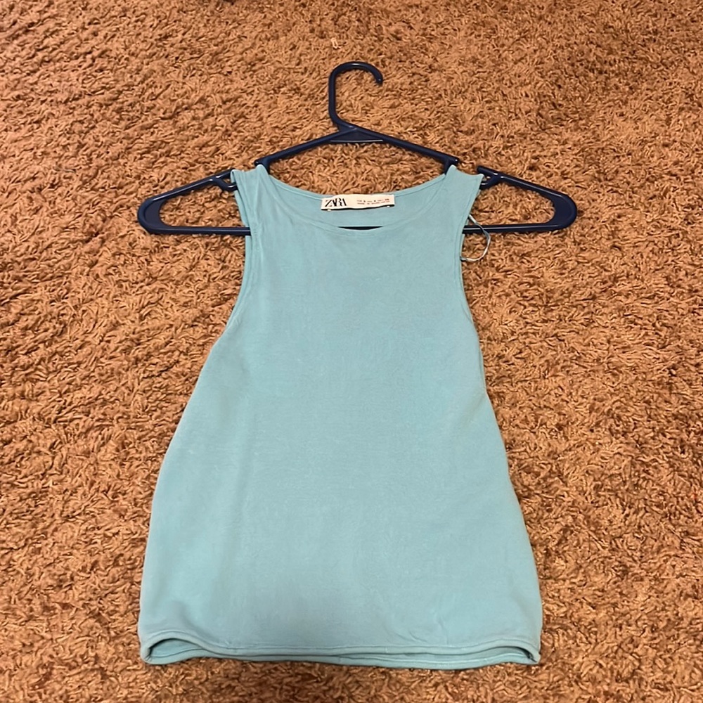 Zara teal top